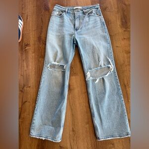 Abercrombie 90’s Relaxed High Rise Straight Leg Jean Sz 29 SHORT